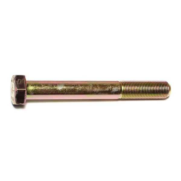 Midwest Fastener Grade 8, 5/8"-18 Hex Head Cap Screw, Zinc Yellow Steel, 5 in L, 4 PK 71242 - main